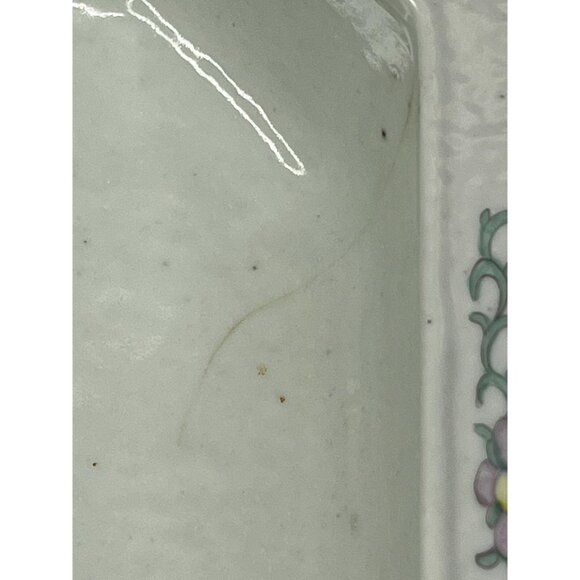 Antique Chinese Famille Rose Porcelain Long Octagonal Bowl Qianlong Period 1700s - Picture 9 of 10